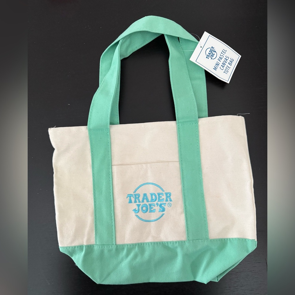 Trader Joe’s Mini Tote Bag - pastel green